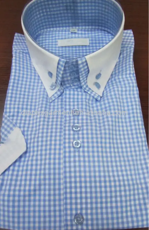 double button shirt collar