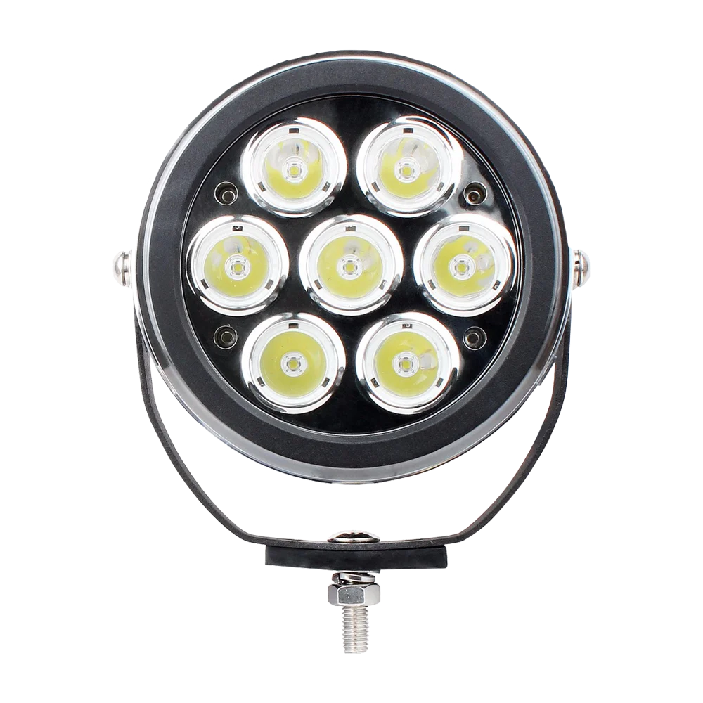 6 inch 70W Led Work Light Round Driving Lamp 12V 24V Spot flood BulbAuxiliary Front Bumper Roof Light Off road Motorcycle