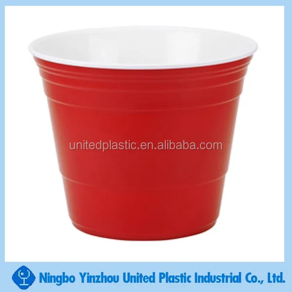Large Double Wall Plastic Red Solo Cup Ice Bucket Buy Large Double
