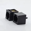 8P8C vertical cross PCB modular jack rj11 rj45connector lock
