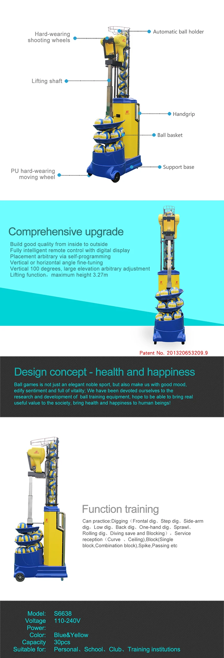 Siboasi Volleyball Launcher Volleyball Machine Shooting Robot Buy Volleyball Playing Machine