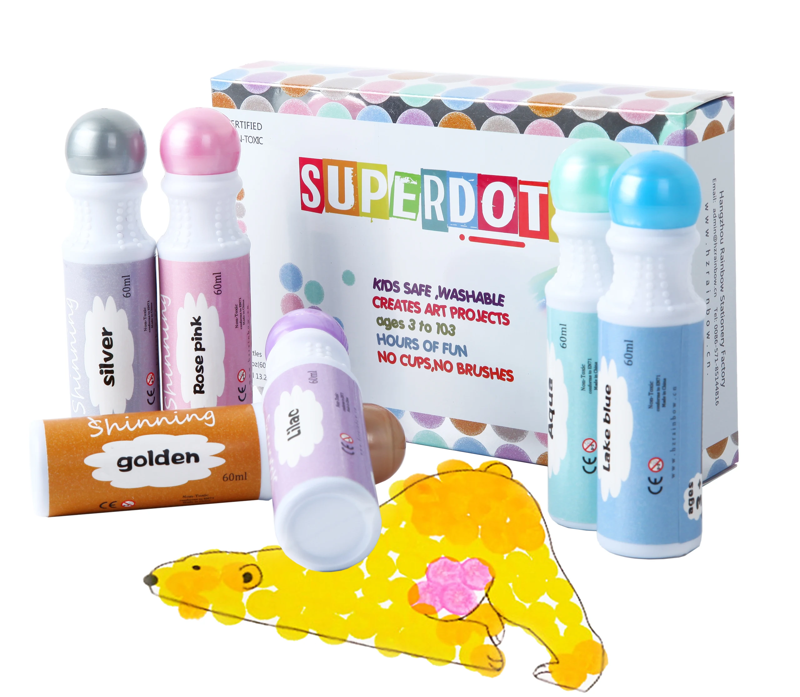 Dot Markers For Kids And Toddlers Educational Set Of 6