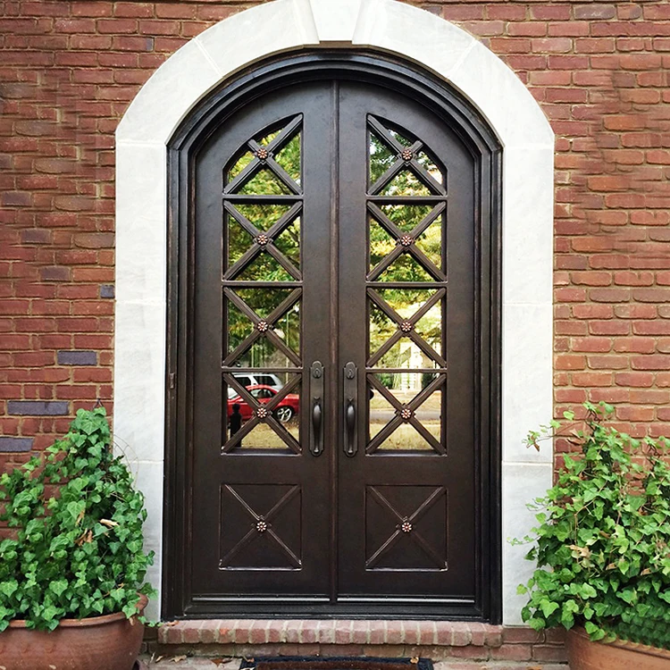 Barato Simple Casa Frente Vidrio Principales Diseños De Puertas De