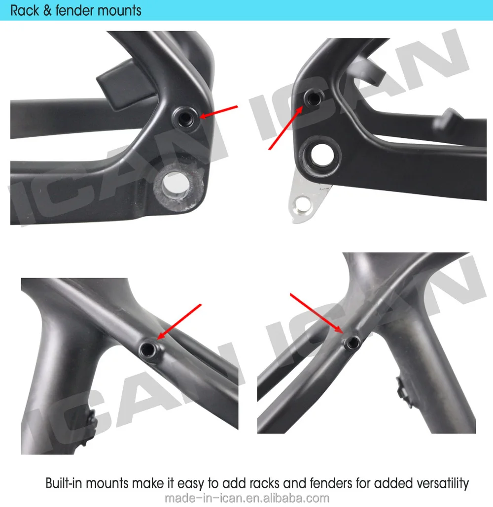 Full Carbon Fatbike Fat Bike Frame Orange Snow Bike 197 Rear Space Ud