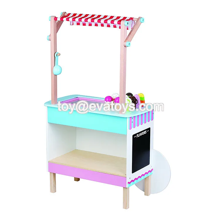 toy ice cream cart wooden