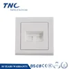 WL01-RJ11-45 Tel+Data Socket Outlet White Telephone Socket Internet Socket White PC Panel