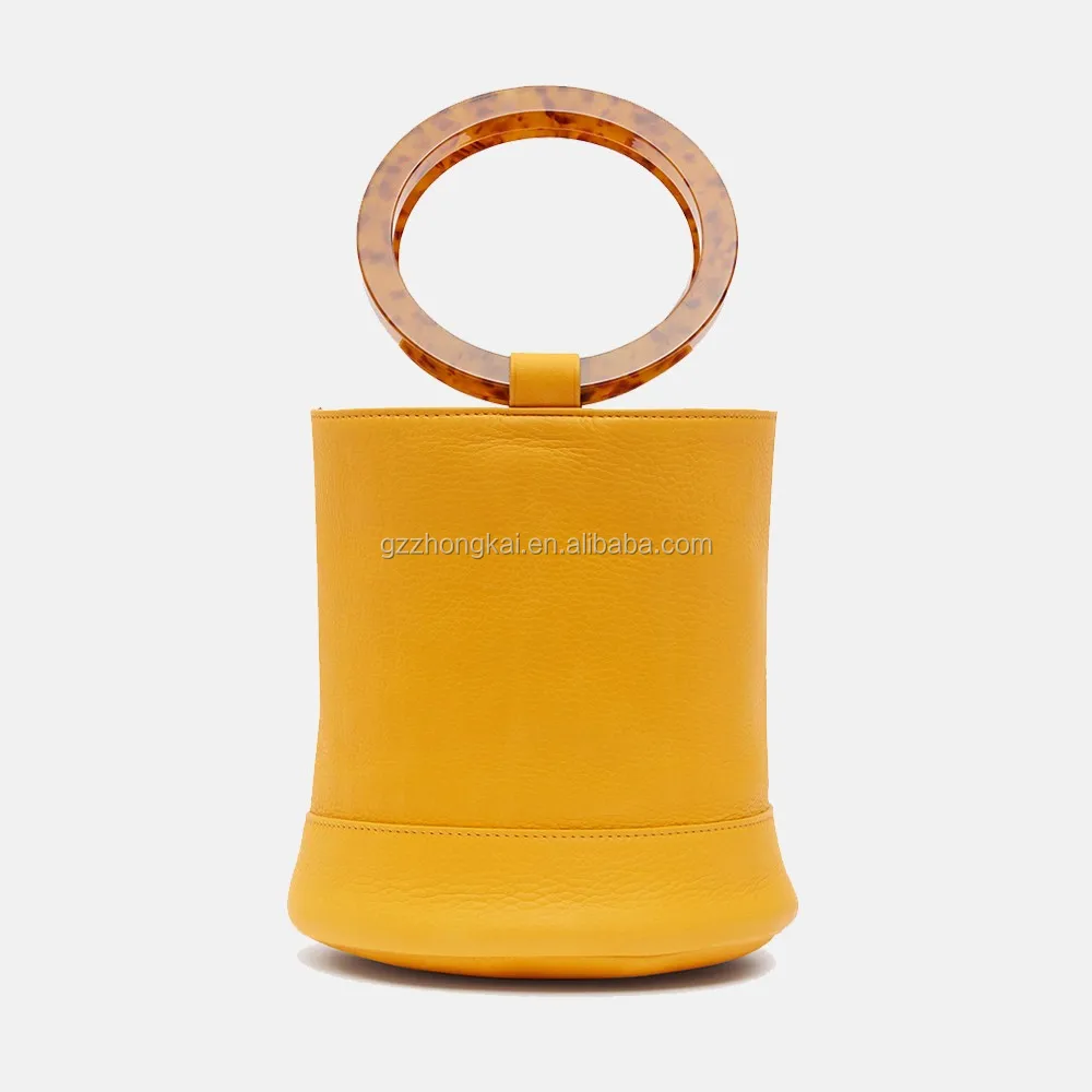 Acrylic Round Plastic Ring Shoulder Crossbody Tortoise Shell Handles ...