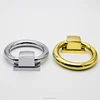 Furniture Hardware Circular Cabinet Ring Pull Gold Plated Door Knocker