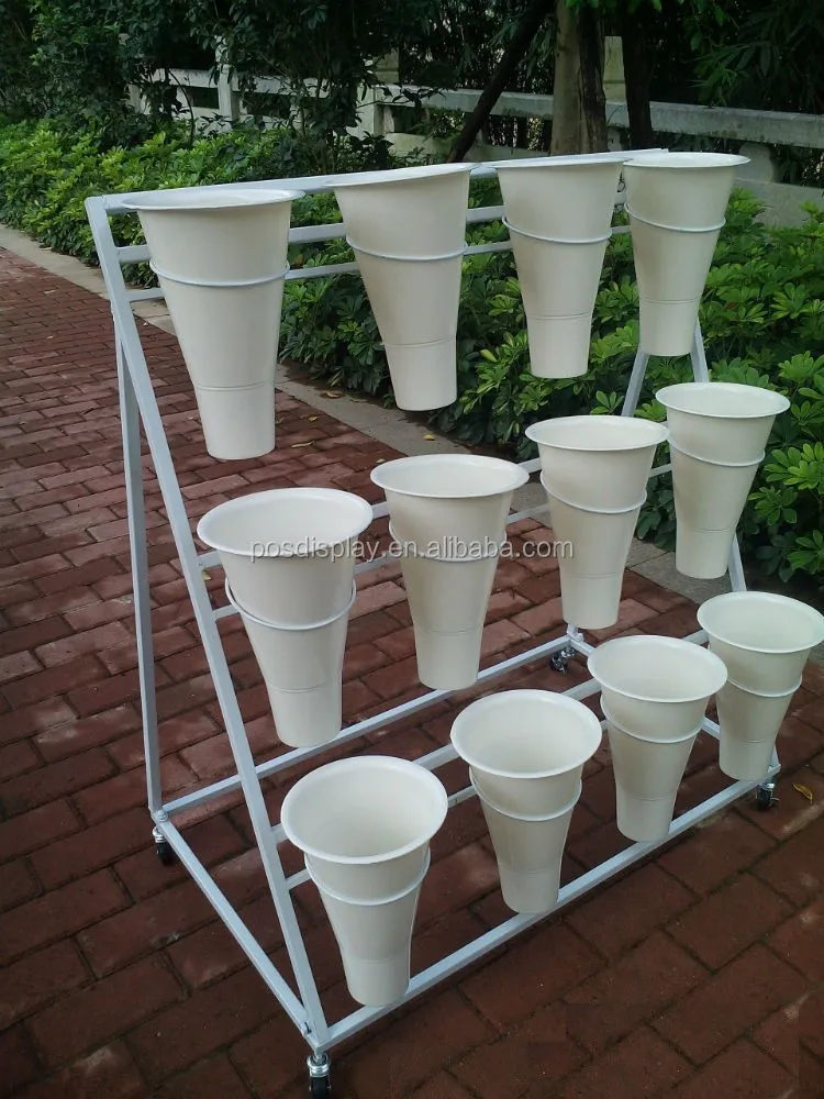 Metal Flower Display Stand For Florist Flower Stand Shop Display Rack