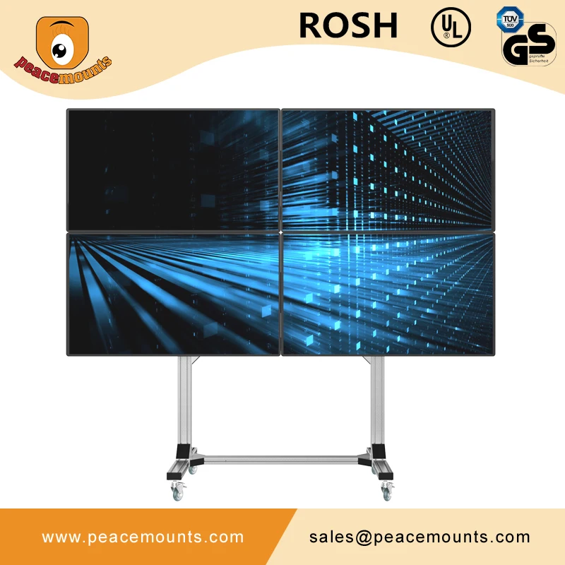 Movable Led Video Wall Cart Mobile Tv Stand Buy Movable Mobile Tv