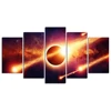 Canvas Prints Outer Space Planet Painting Canvas Wall Art Red Galaxy Solar System Poster Wall Pictures Stretched Artwork