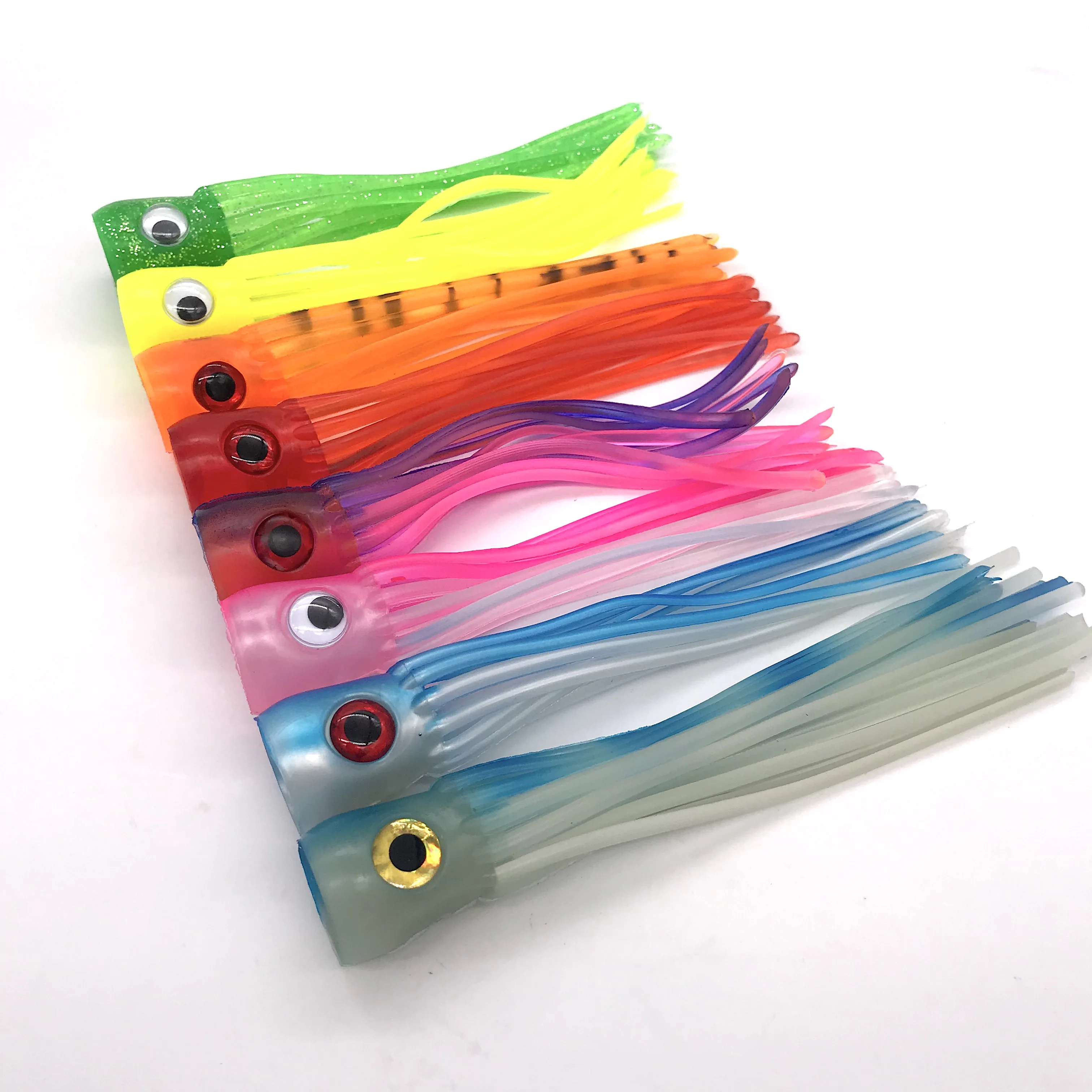 Soft Pvc Chugger Lure Offshore Trolling Fishing Lures Soft Plastic