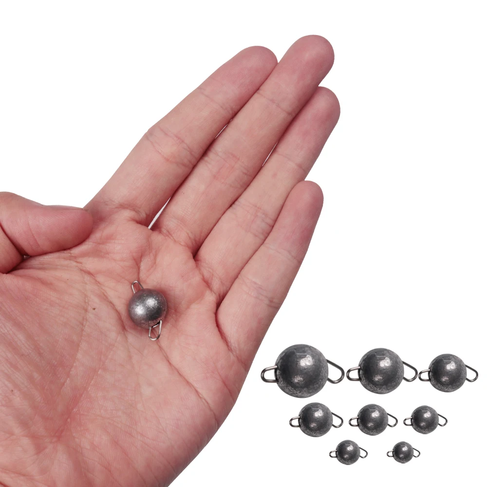  2019 new model swivel accessories molds lead sinker 4/6/8/10/12/14/18/21g lead hooked fish soft bait.jpg