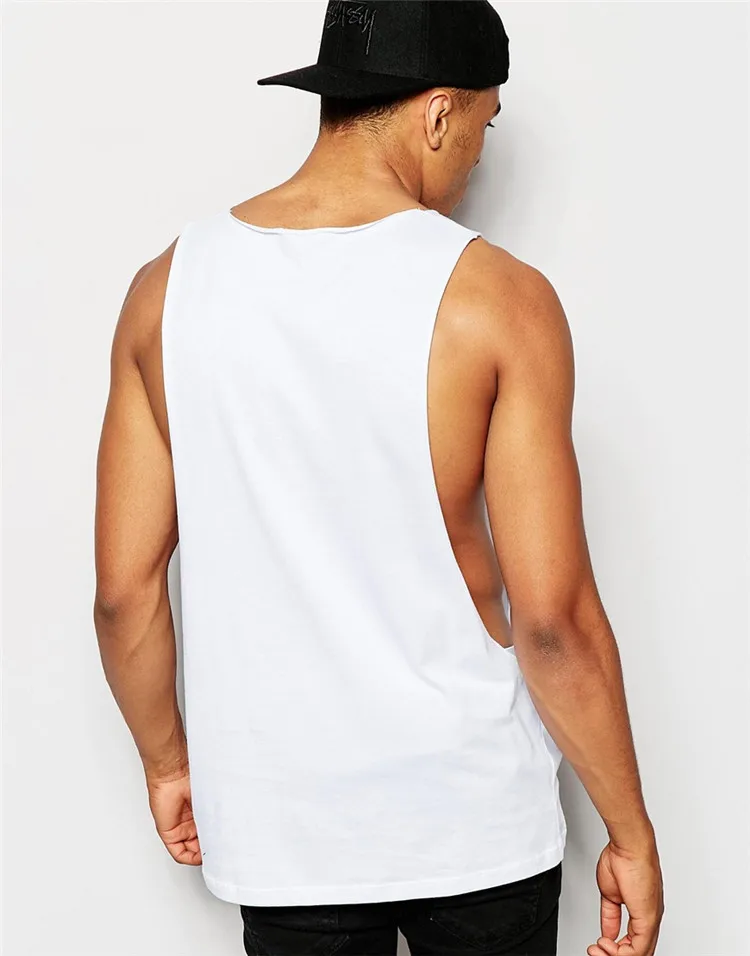 Mens Plain White Tank Top Custom Open Side Tank Top Buy Open Side