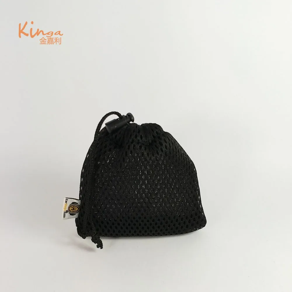 small black mesh bag