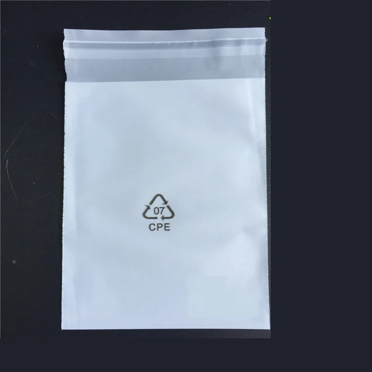 Custom Soft Frosted Self Adhesive Cpe Plastic Bag For Computer ...