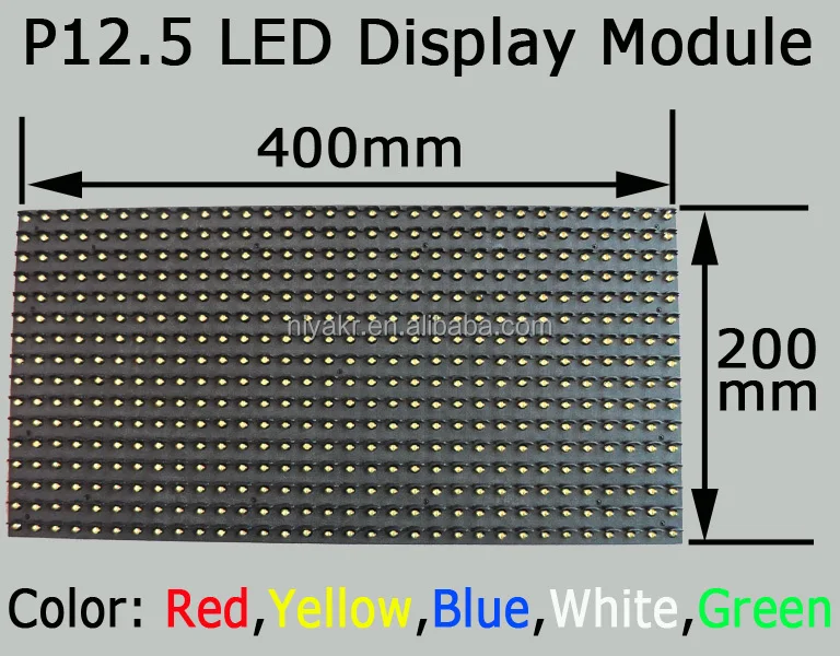 Niyakr 12.5mm Pixel Outdoor 400*200 32*16 One Color P12.5 Led Sign ...