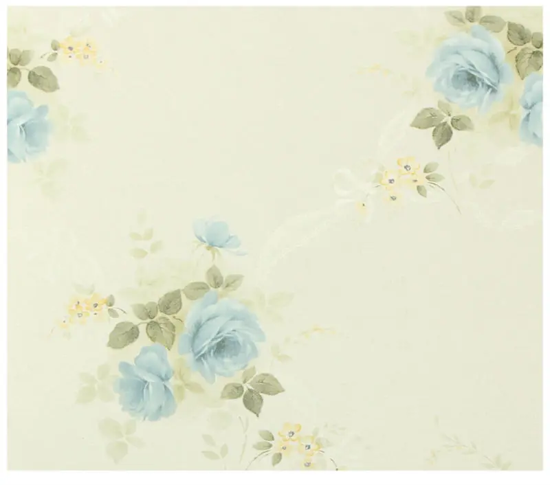 青いバラのデザインの女の子のための不織布の部屋の壁紙 Buy 部屋の壁紙女の子 不織布壁紙 バラの壁紙 Product On Alibaba Com