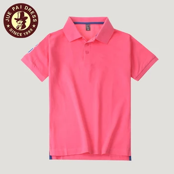 camisa tipo polo rosada