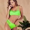 Women High Waist Solid Color Bikini Sexy Split 2019 Bikini Hot Girl Swimwear