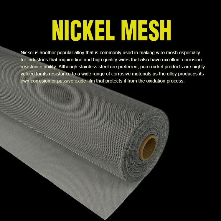 High Quality 40 60 80 100 Mesh N4 N6 Pure Nickel Wire Mesh/Nickel mesh screen, View nickel mesh