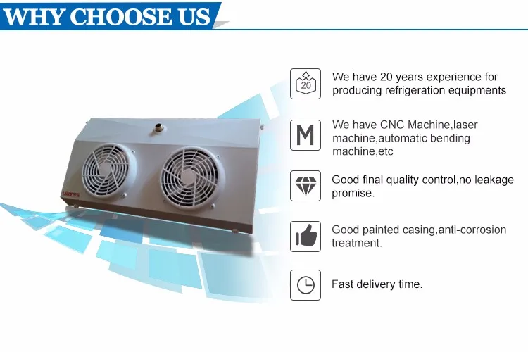 J Series Display Showcase Refrigeration Air Cooled Evaporator For Cold