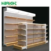 white metal wall shelving single side pharmacy display shelf