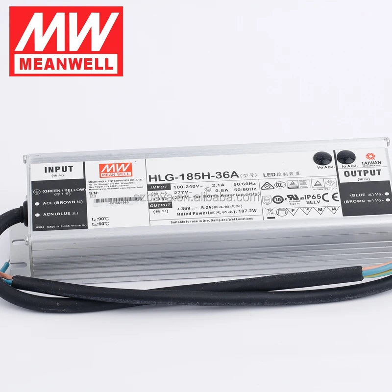 Taiwan top1 waterproof 240W 48v 42V 36v constant voltage current 0-10v dimming meanwell LED driver