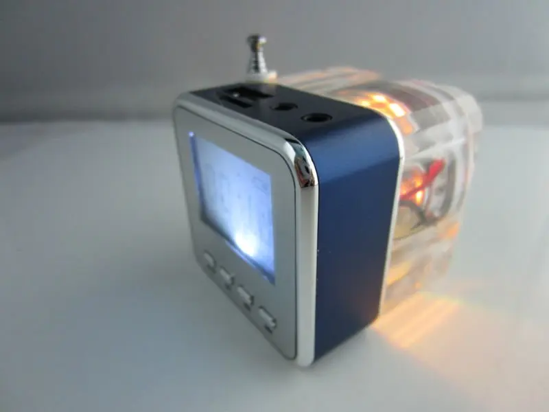 Oem Factory Mini Portable Music Box,Speaker With Fm Radio,Colorful Led