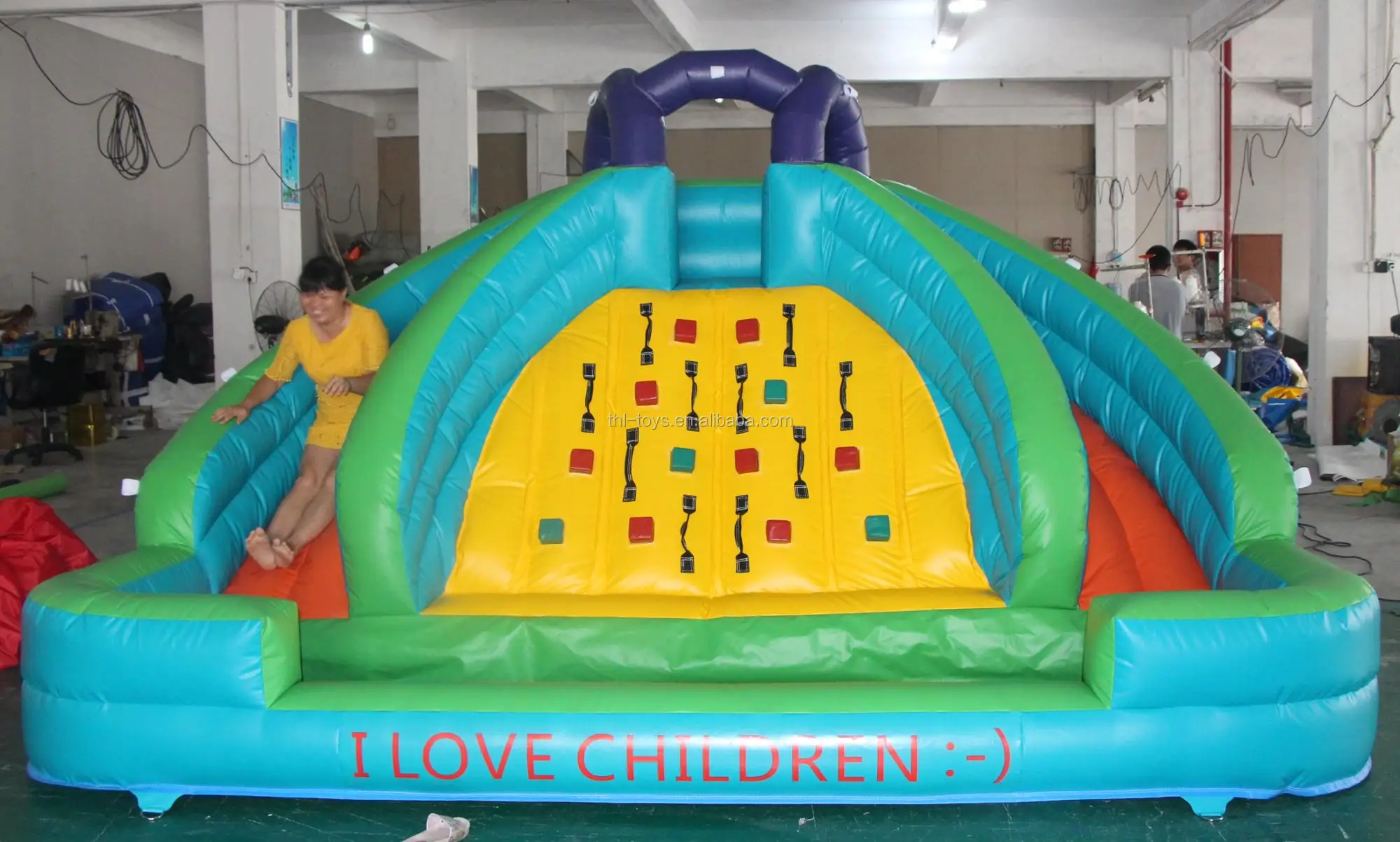 inflatable pool slide