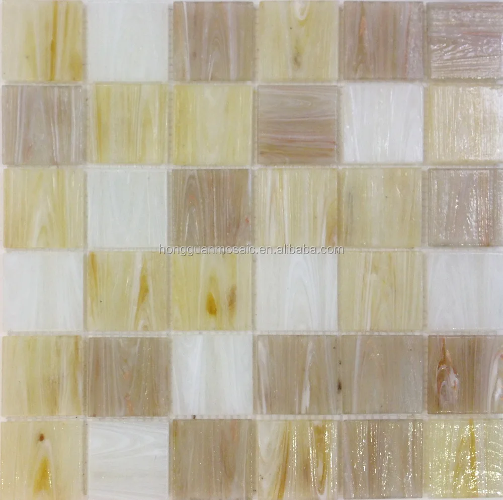 2016 New Trend Glass Mosaic Tiles Living Rom Wall Tile Cream Colour ...