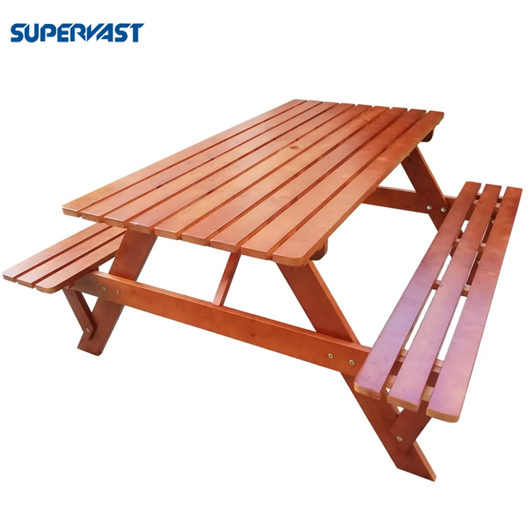 Garden Outdoor 3pc Bbq Beer Pong Bench Dining Wood Picnic Tables