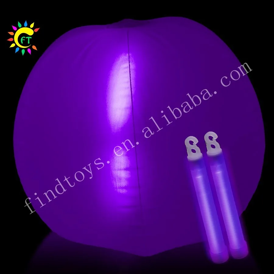 Wholesale Pvc Glow Beach Ball Glow In The Dark Fun Toys For Outdoor