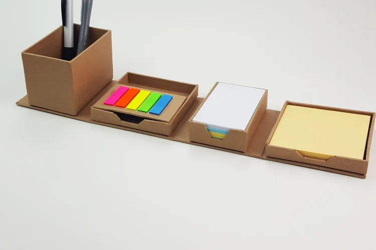 Factory Wholesale Custom Foldable Memo Cube Pad With Desk Pen Holder