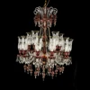 Turkish Style Classic Dark Red Glass Chandelier Pendant Lighting