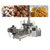 Double screw extrusion Roasted breakfast cereal fruit loops ring corn flex flakes making machinery