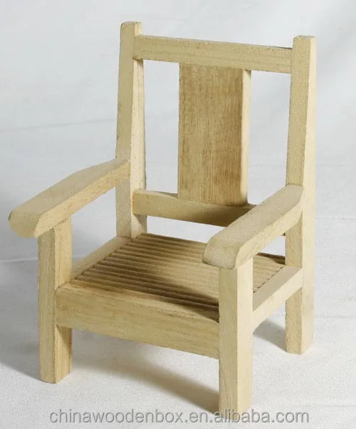 miniature wood chair