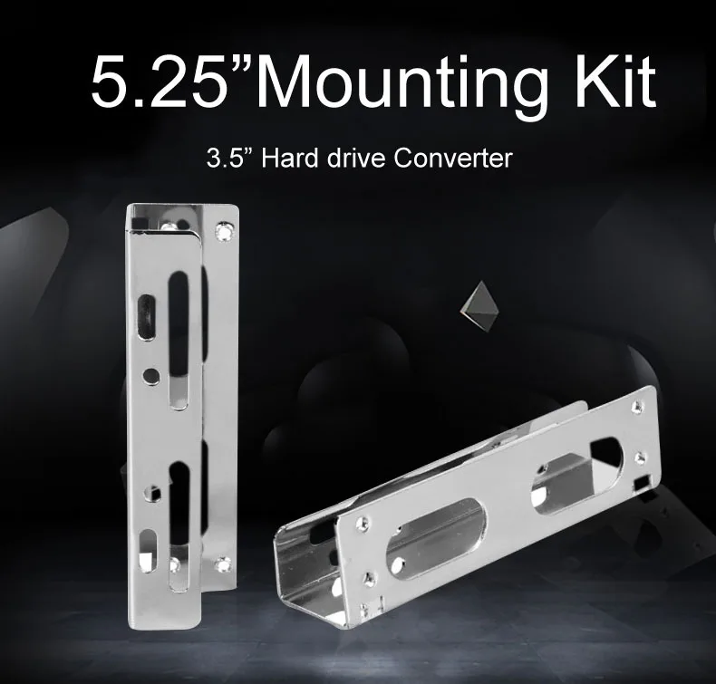 Metal HDD Mounting Kit for 3.5" to 5.25" inch HDD/SSD Bracket Holder