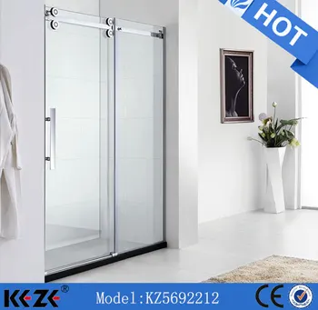 6mm Frameless Bathroom Shower Cabin Tempered Glass Pulleys Doors