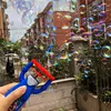 New Cheap Kids Electric fan bubble toys avengers print soap machine bubble blower with fan