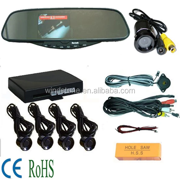 Bluetooth Handsfree Rearview Mirror Car Kit,Visible Rearview Mirror,3.5