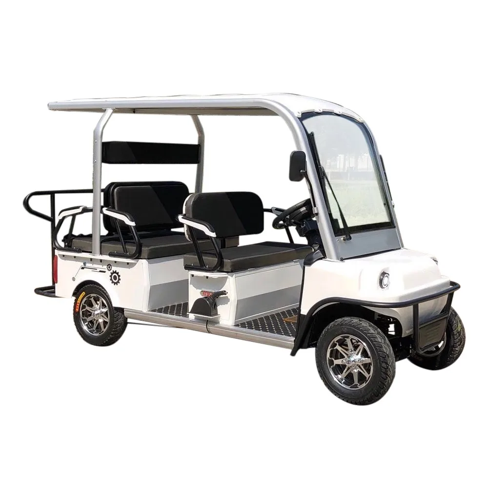 2021 CE EN12184 Hot Sale Cheap High Quality 1200w 6 Seater Sightseeing Scooter Club Car Electric Golf Cart