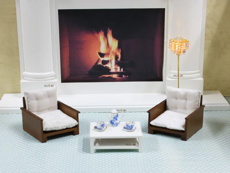 Luxury Office Furniture Wood Furniture Design Sofa Set Dollhouse