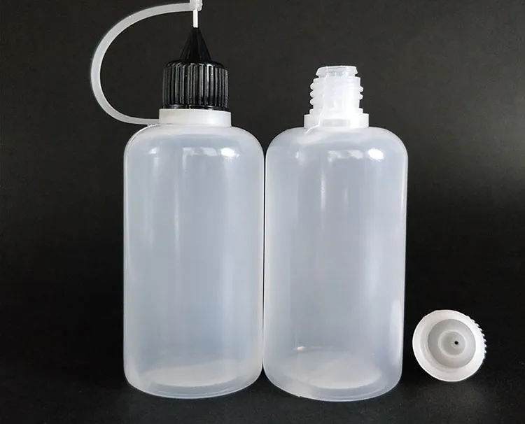 Pe Plastic Squeeze Glue Needle Nose Bottle With Metal Tip Empty Nail