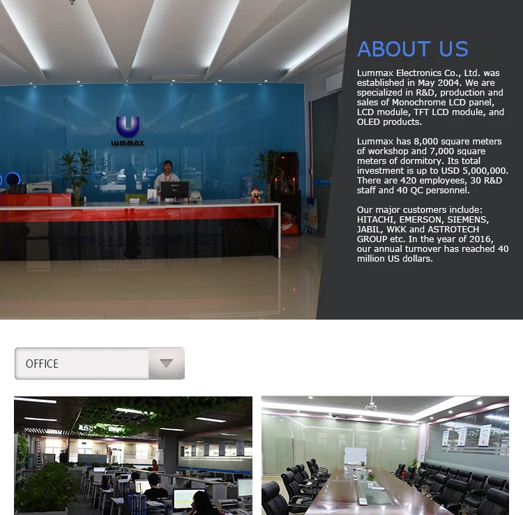 2.26" monochrome 16x2 character oled display panel