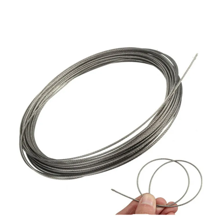 Ss316 Stainless 1x19 Steel Wire Rope 1.2mm For Fishing Net - Buy ...