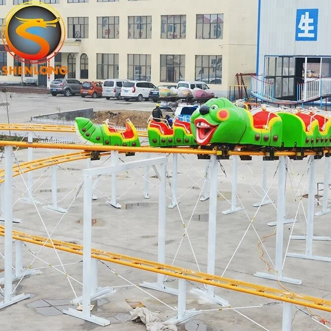 Factory Price Theme Park Ride Backyard Kids Wacky Worm Game Small Roller Coaster
