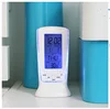 Digital LED Alarm Clock Mini Desktop Electronic Watch Square Multi-function Backlight + Calendar + Thermometer Music Clock