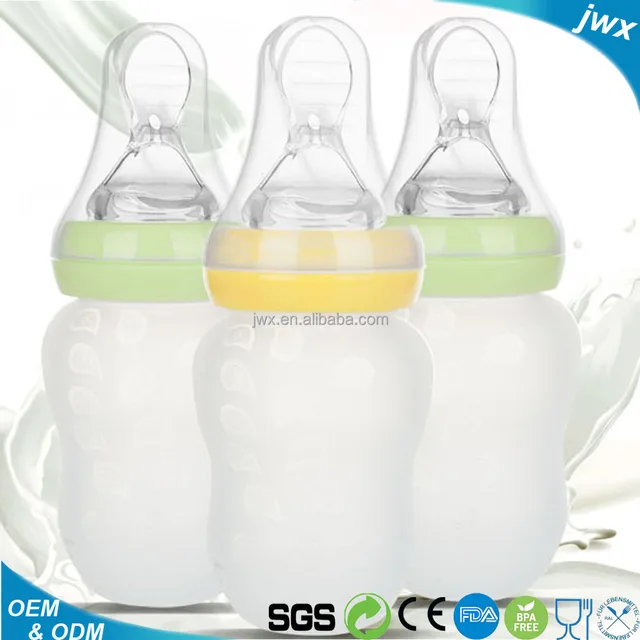 baby bottle with spoon