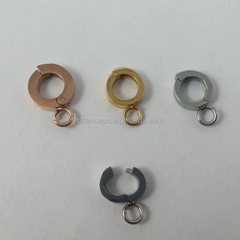 High Quality Low Price Black Rose Gold Unique Jewelry Clasps Stainless